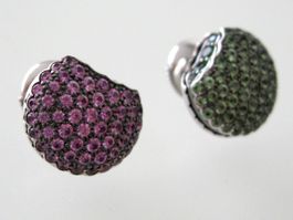 Boucles d’oreilles Boucheron "Tentation Macaron" en Or Blanc