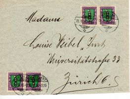 Brief Ambulant nach Zürich 1925