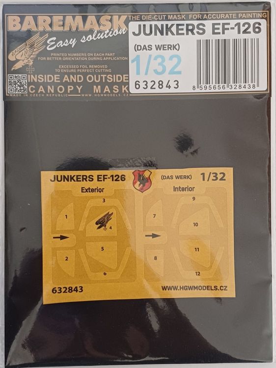 Maquette Junkers EF-126 Das Werk 1/48 - Avec Masks - Neuf
