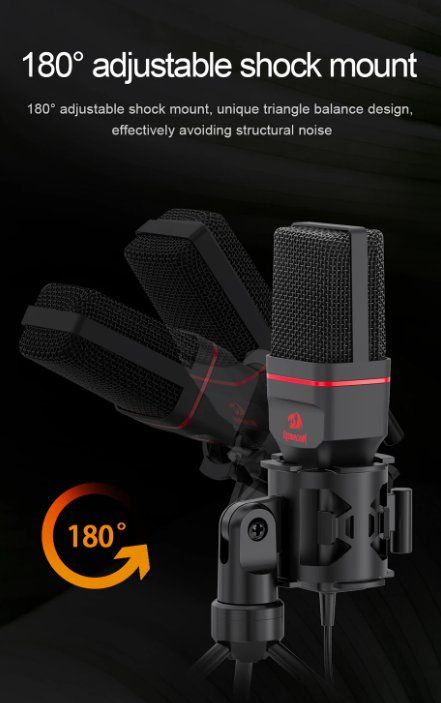 Microfoni: REDRAGON Seyfert Mikrofon Stativ Studio Audio 3,5mm – Nuovo e nell'imballaggio originale da Romanshorn venduto da pfimex 6
