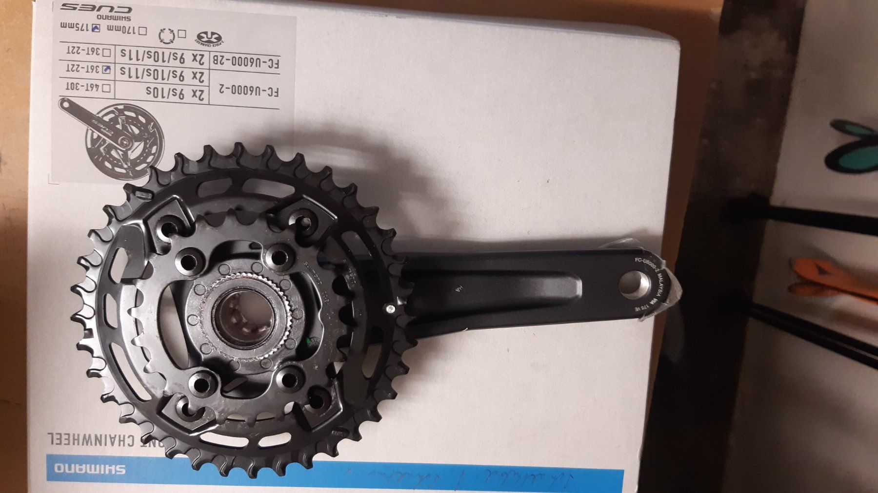Shimano Pezzi di ricambio: FC-U6000 - Shimano Cues Kurbel - 36x22 – Nuovo (secondo la descrizione) da Zürich venduto da Fels71 3