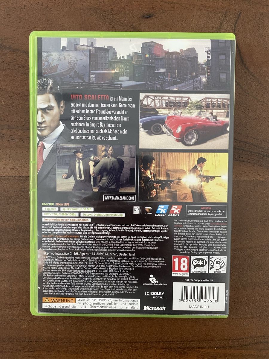 Microsoft Spiele: Mafia 2 für Xbox 360 – Gebraucht aus Thunstetten von Virus_33 2