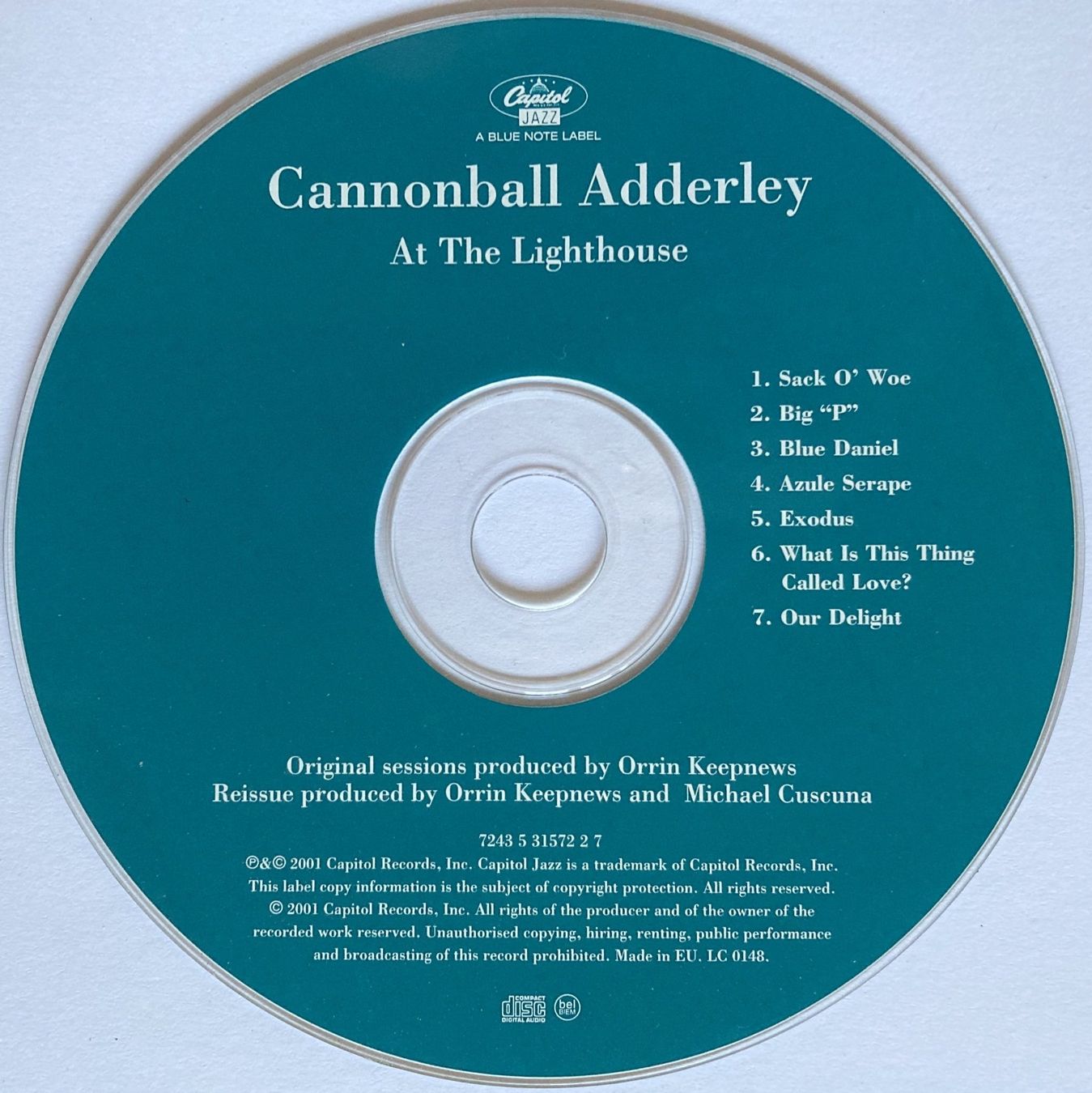 CD: CANNONBALL ADDERLEY - CANNONBALL ADDERLEY AT THE LIGHTHOUSE – Usato da Bottens venduto da hotter-than-hell 2