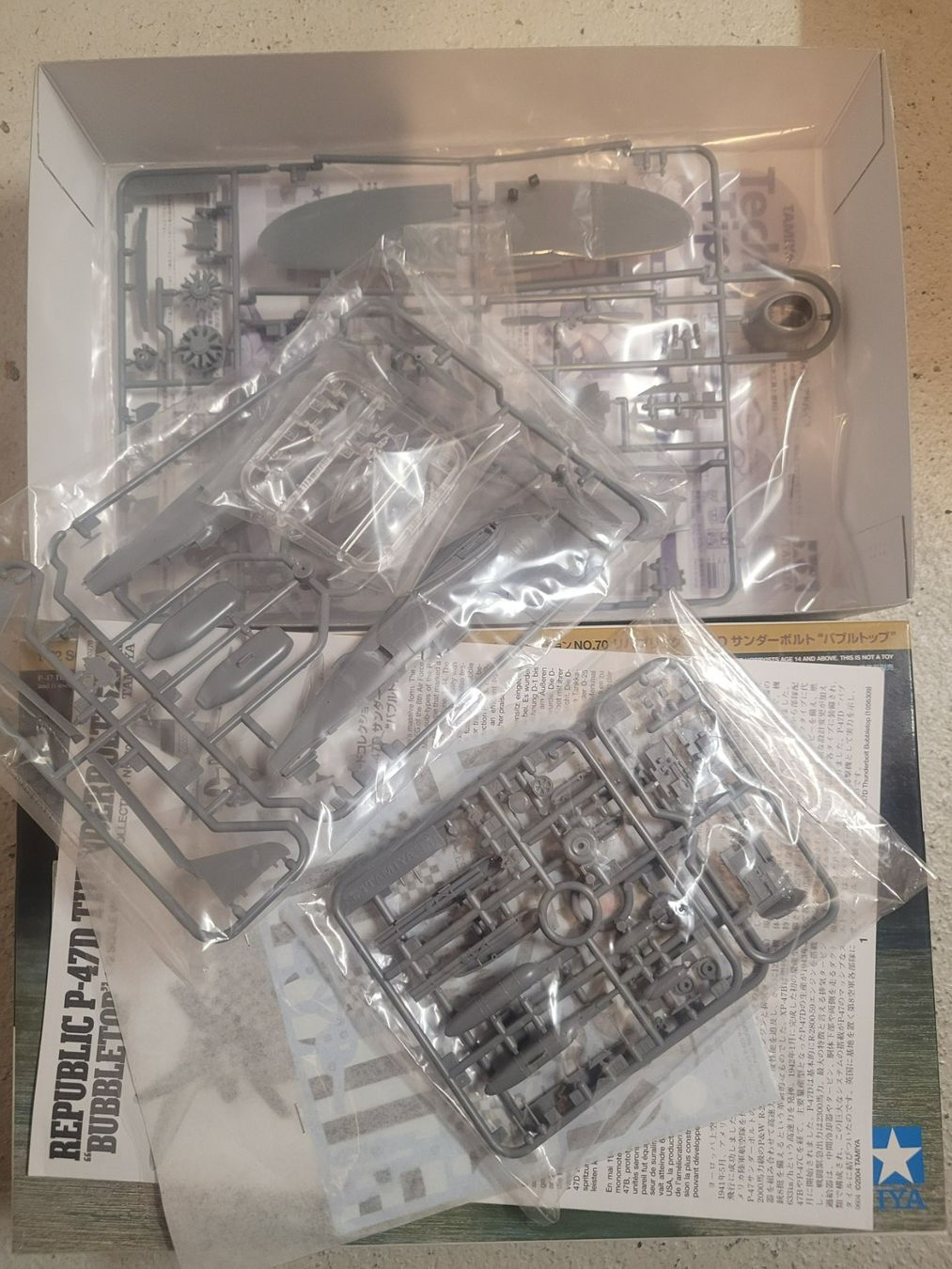 Tamiya Kit di modellismo & Modellini statici: Tamiya 60770 Republic P-47D Thunderbolt Bubbletop 1/72 – Nuovo (secondo la descrizione) da Luzern venduto da igvu333 1