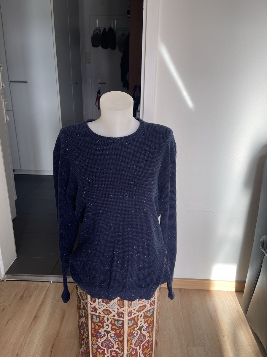 Pull-over Globus en coton bleu marine.chiné M unisexes (Gebraucht) in ...