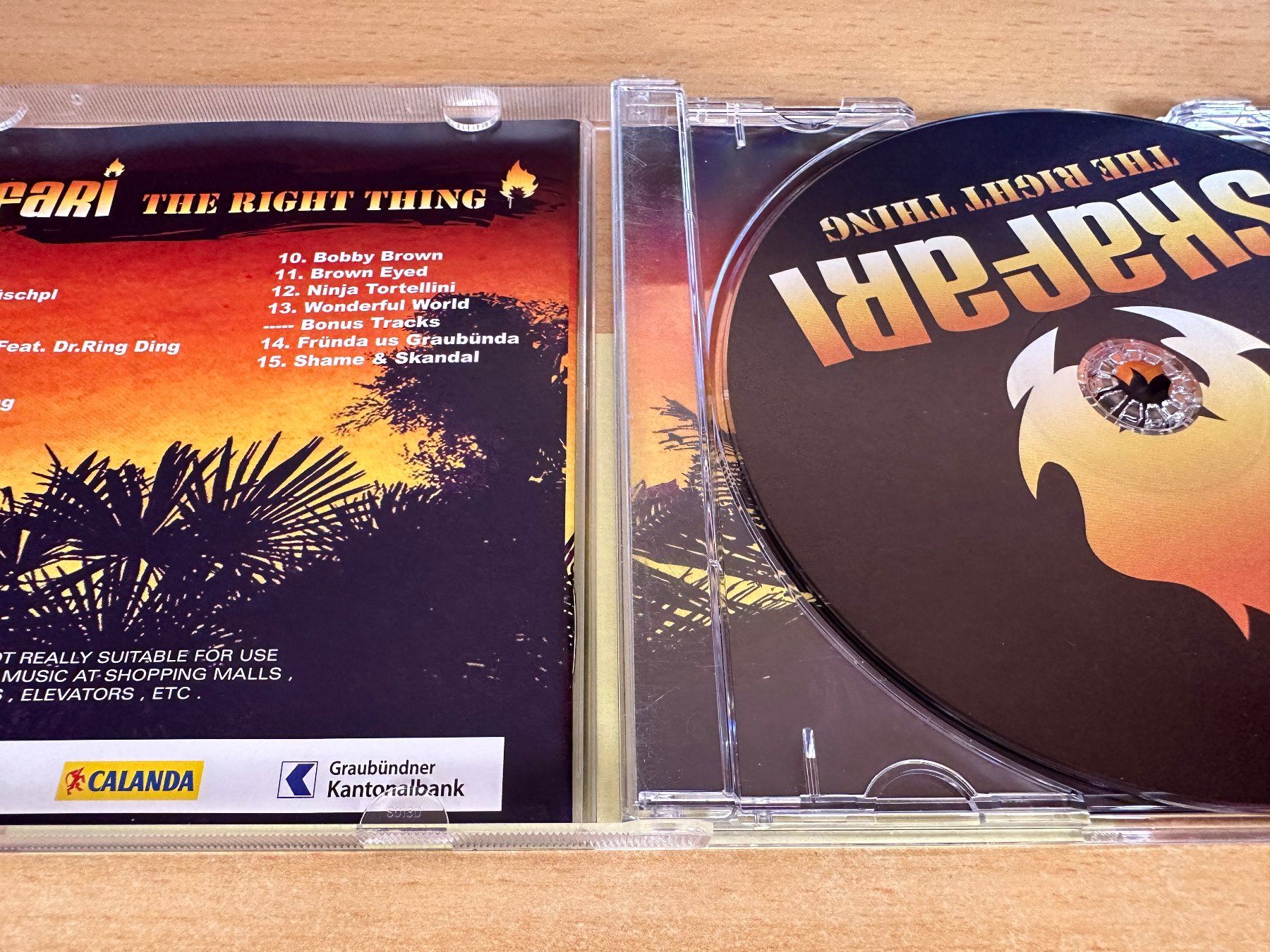 CD: Skafari – The Right Thing – Usato da Rikon im Tösstal venduto da Alpenmutz 2