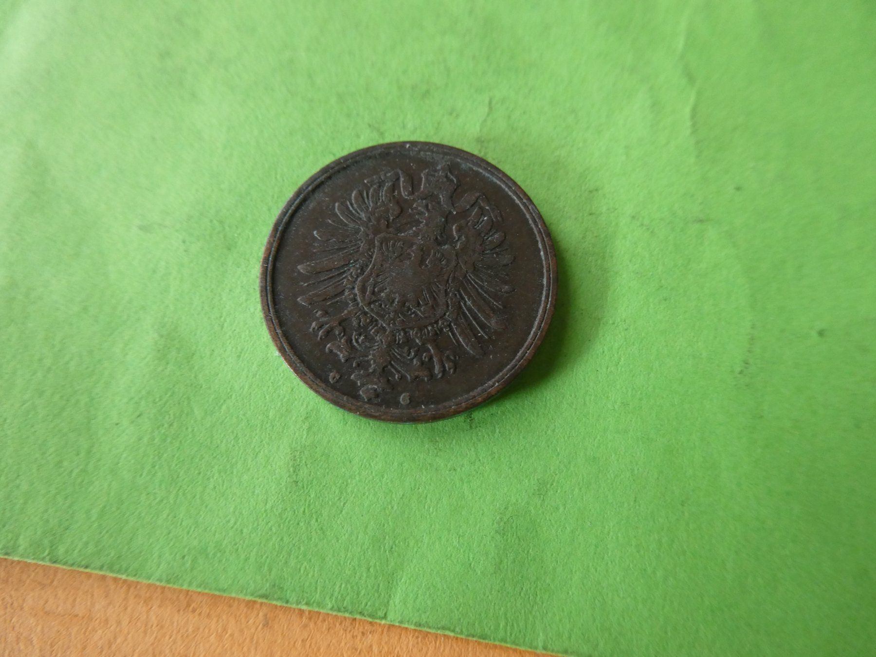 Alle Münzen: Dt. Reich 1876 C, 2 Pfennig – Gebraucht aus Hinterforst von Rohusri 1