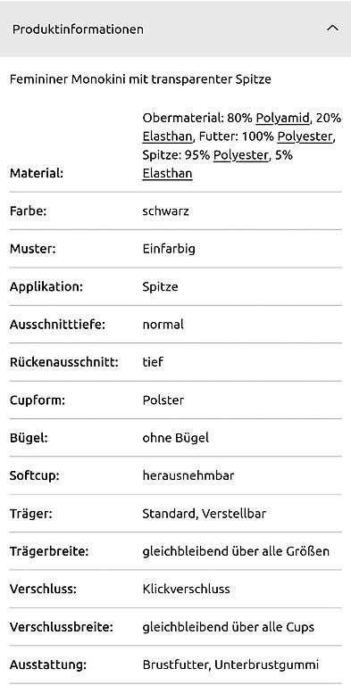 Badekleider & Bikinis: 2 neuwertige MONOKINI mit Spitzenaplikatio gr.42n – Gebraucht aus Staufen von mar_wf6r 2