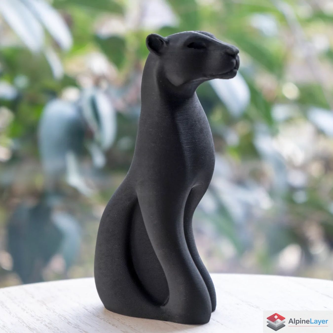 Sculptures & Statues: Sleek Black Panther Sculpture - 3D Printed – Neuf (Voir description) à Losone par AlpineLayer 1