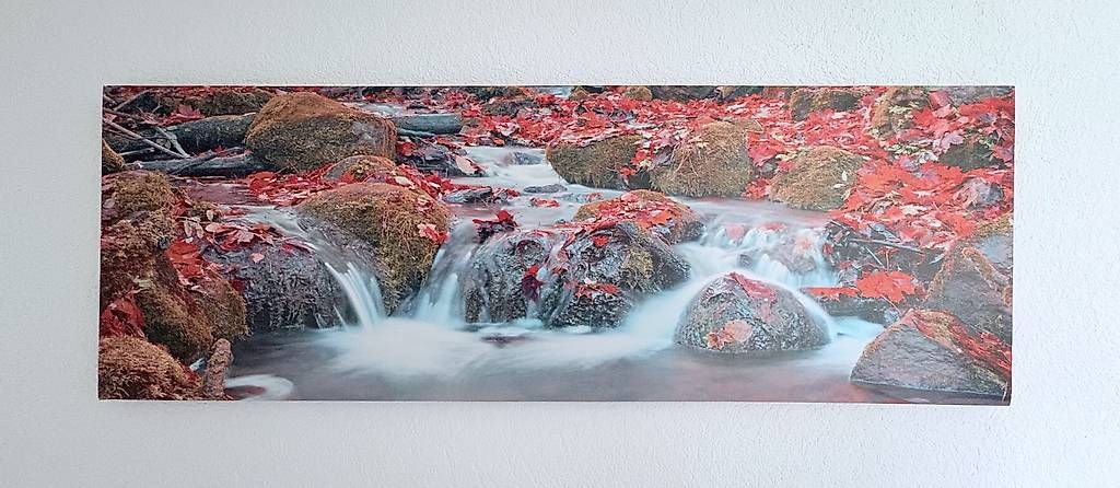 Foto & Immagini: Leinwandbild Wasserfall 116x40 – Usato da Rotkreuz venduto da Manfi11