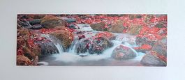 Leinwandbild Wasserfall 116x40