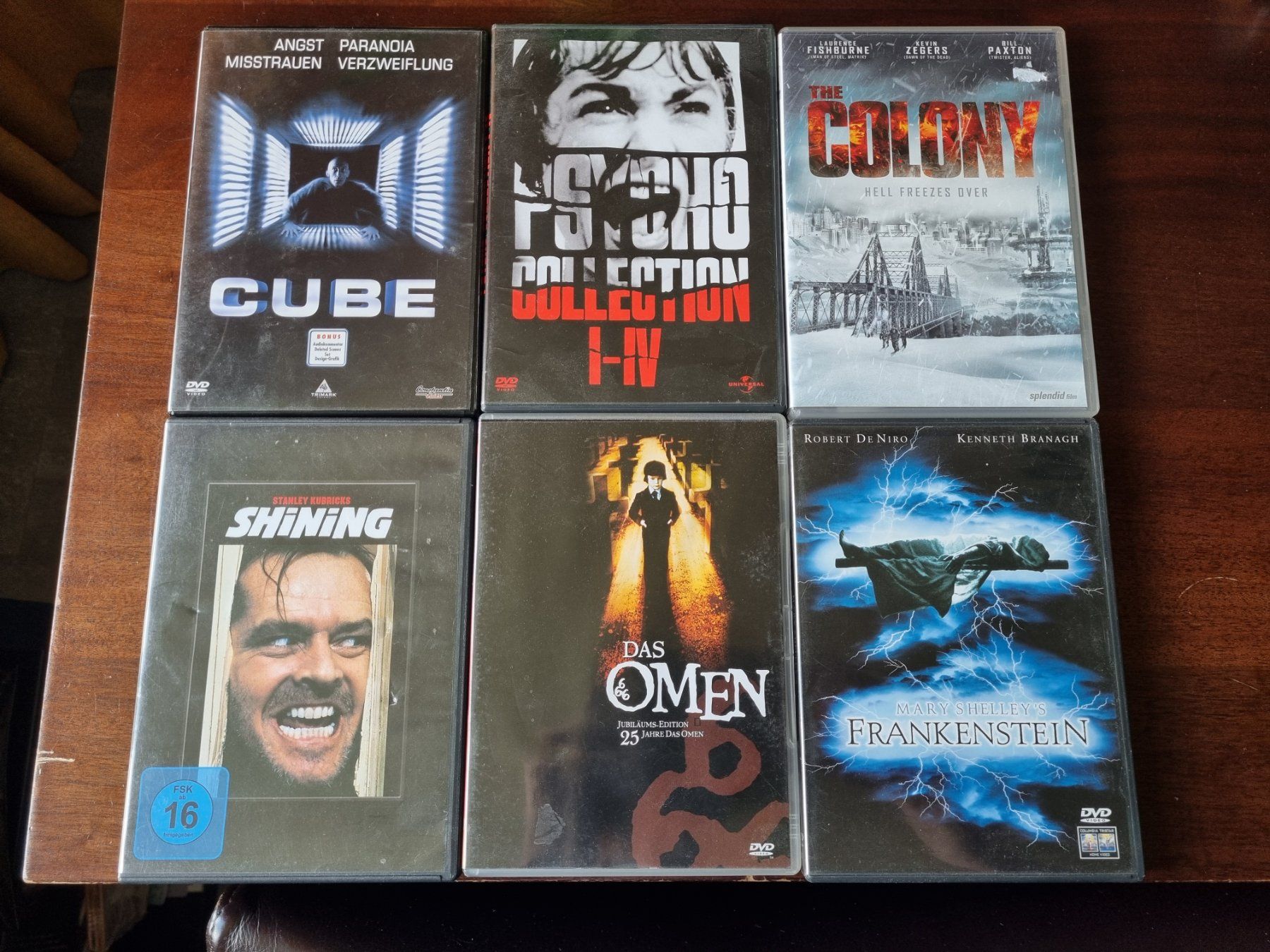 Tous les DVDs: DVD Horror Collection: Cube, Shining, Psycho, Omen, etc. – D'occasion à Wattwil par Peterd2
