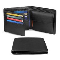 Portemonnaie Leder schwarz