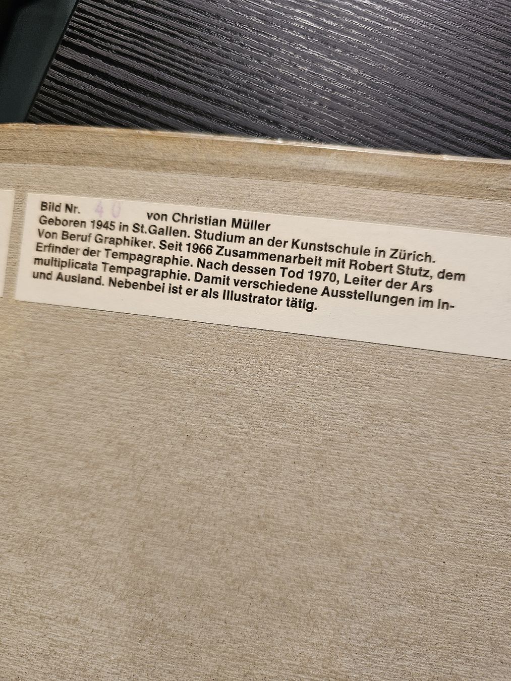 Gemälde: Christian Müller, Abstraktion mit Sonnenblumen. – Gebraucht aus Meisterschwanden von Luluku 7