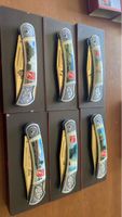 6 Taschenmesser Schweiz Motive Sammlerstueck neuwertig