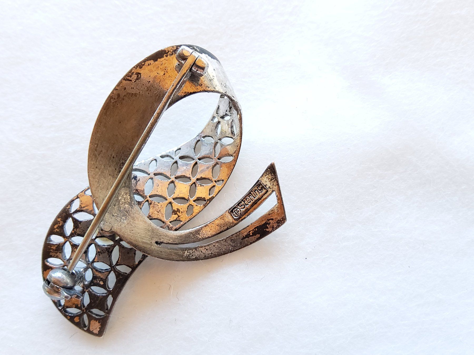 Spille & Fermagli: Ancienne broche en argent sterling  – Usato da Malleray venduto da lafoirfouille 8