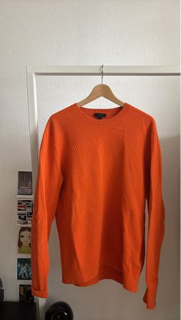 COS Orangefarbener Strickpullover, Grösse XL