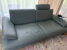Sofa von Dieter Knoll mit Relax Funktion / echt Leder