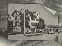Meilen ZH Tram Station Obermeilen Dollikon ca.1920 sehr gut