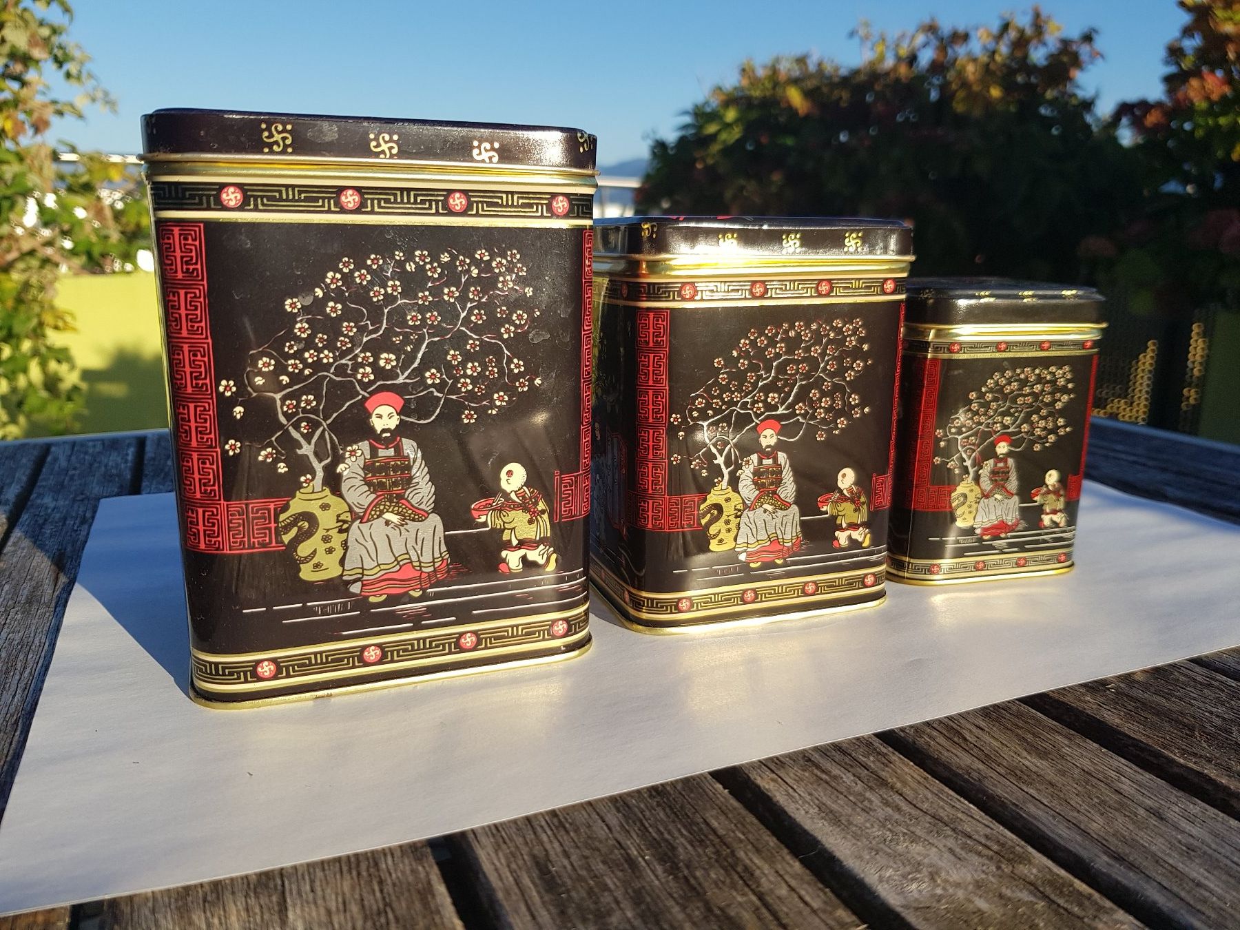 Alle Dekorationen: Blechbüchsen mit chinesischen Motiven – Gebraucht aus Jona von dampfnuggi 3
