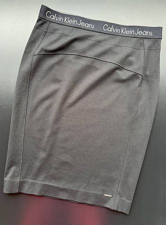 CALVIN KLEIN Stretch-Rock, schwarz, Gr. M