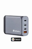 Verbatim 100W GaN Schnellladegerät – 3× USB-C PD + USB-A