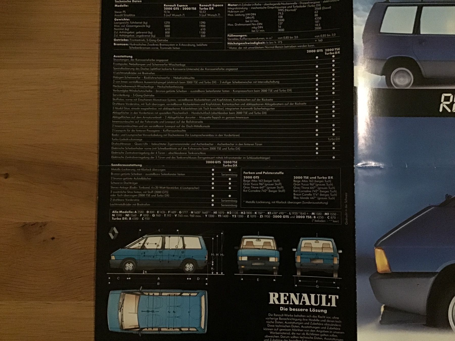 Renault Documenti: Renault Espace Faltprospekt – Usato da Scherzingen venduto da Starseller62 4