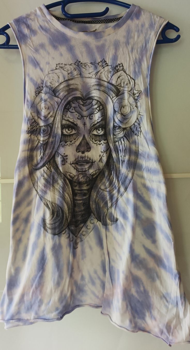 Top: Top von Iron Fist mit Batik Muster - Gothic, Emo, Punk – Usato da Gettnau venduto da Immortal_