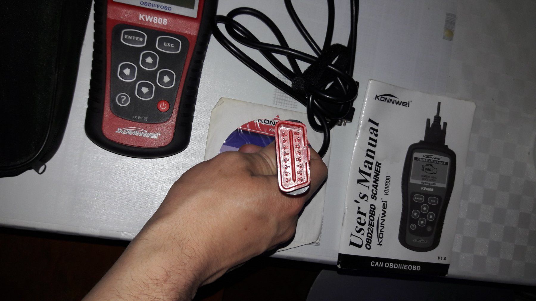 Scanner: Konnwei KW 808 OBDII Auto Auto Scanner – Difettoso da Laufen venduto da Mann455 1