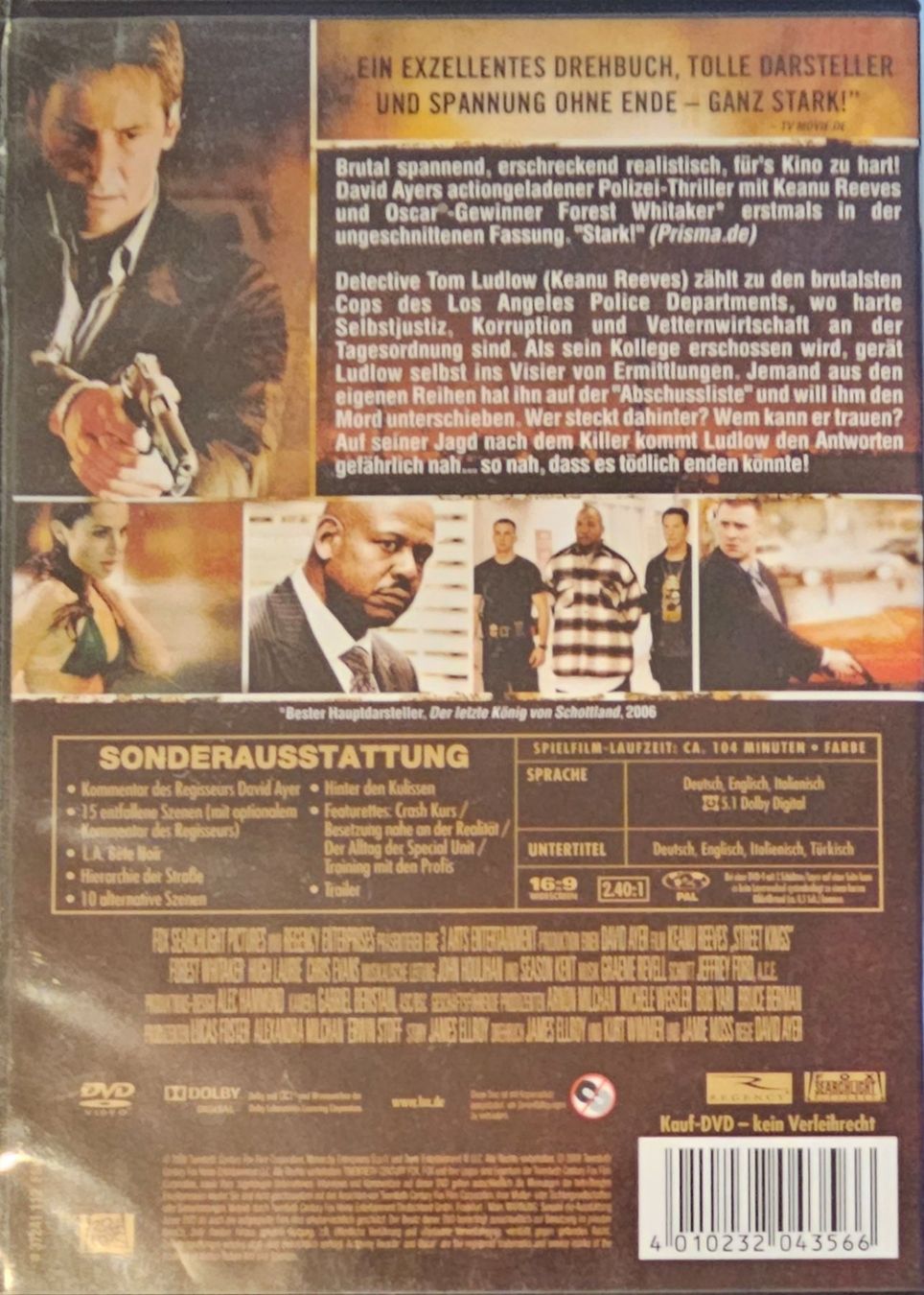 Tutti i DVDs: Street Kings – Usato da Wahlen b. Laufen venduto da Cg10 1