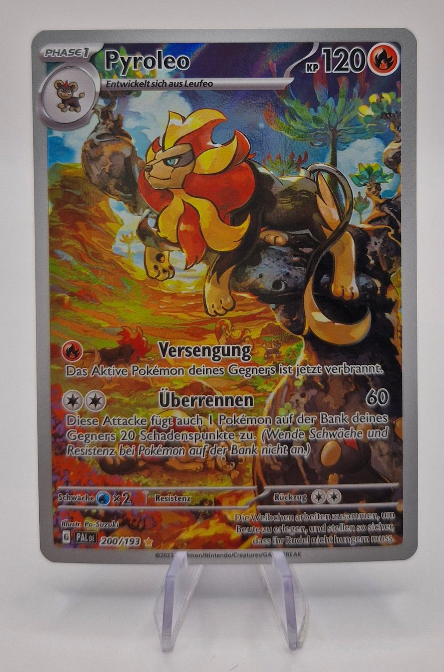 Pokémon Sammelbilder & Trading cards: Pyroleo / Pyroar / Entwicklungen in Paldea / PAL 200 – Neu (gemäss Beschreibung) aus Arni AG von PokemonCardsStore