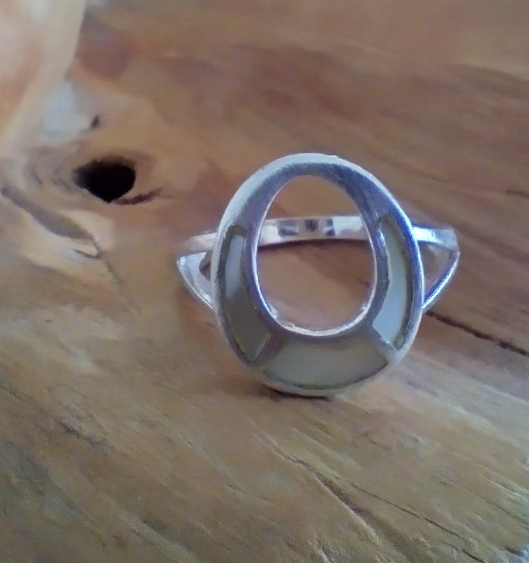 Anelli: RING MIT PERLMUTT INLAY SILBER 925 – Usato da Romanshorn venduto da Glitzer-Paradies 4