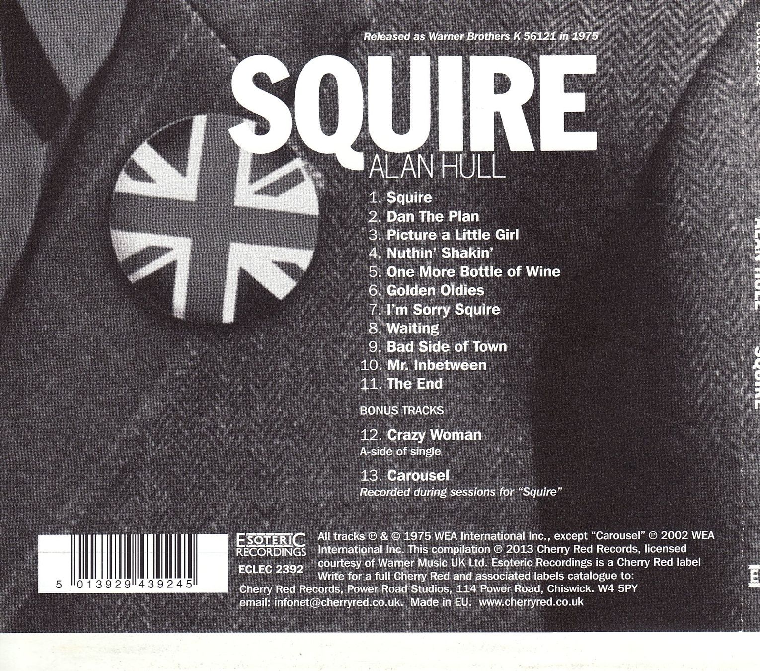 CD: Alan Hull – Squire – Nuovo (secondo la descrizione) da Boussens venduto da catfood01 1
