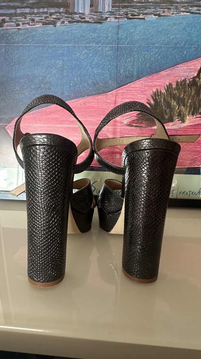Scarpe da donna: Buffalo Sandalen Leder dunkelgrau – Usato da Zürich venduto da zue_b7gf 3