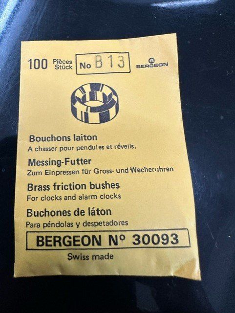 Bergeon Tutti gli attrezzi: BERGEON MESSING FUTTER ORIGINALVERPACKT – Nuovo e nell'imballaggio originale da Ostermundigen venduto da wini63