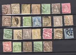 1862 - 1881  Sitzende Helvetia N ° ???? Etat voir Photos