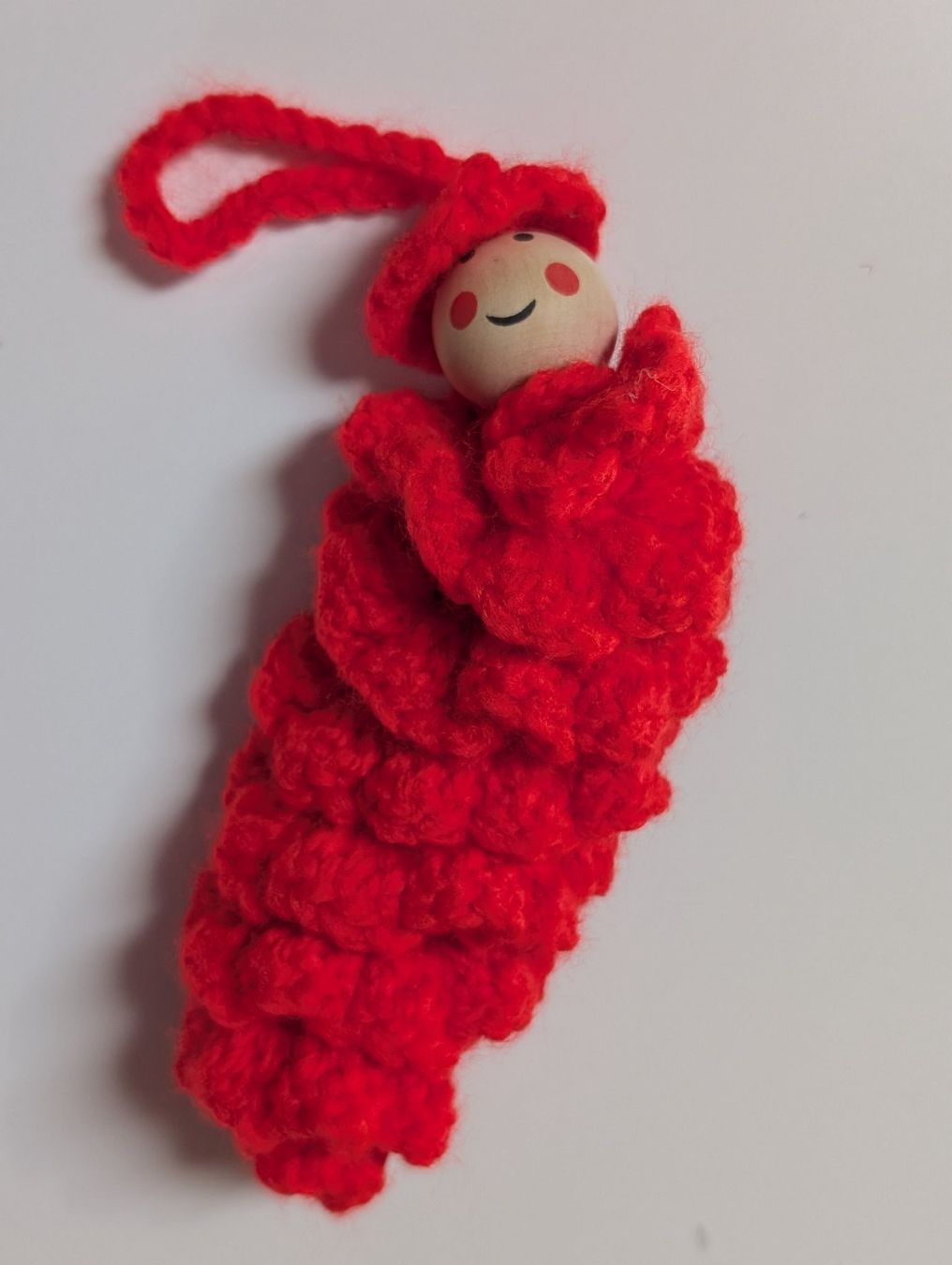 Portachiavi: Schlüsselanhänger oder Glücksbringer, rot, gestrickt, neu – Nuovo (secondo la descrizione) da Dietwil venduto da Swissgirl2012 1