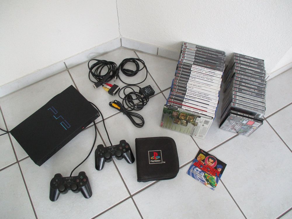 Sony Playstation PS2 mit 38 Spielen Kaufen auf Ricardo