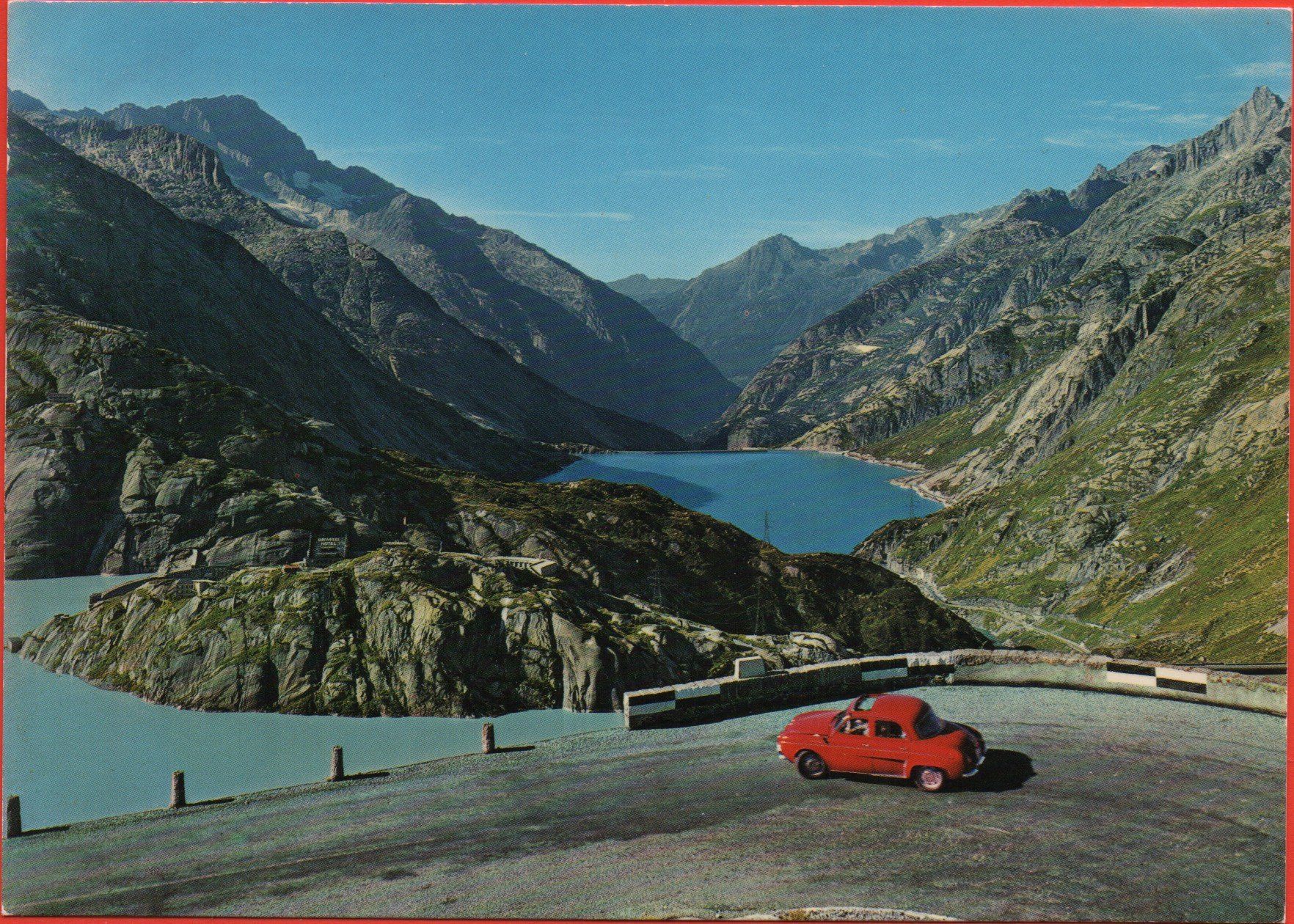 Ansichtskarten: GRIMSEL-HOSPIZ Räterichsboden Stauseen - Auto – Neu (gemäss Beschreibung) aus Jona von philajona