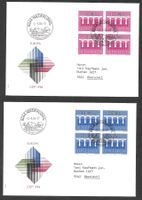 2 FDC 708 - 709 Serie Viererblöcke ET Niederuzwil 2.5.1984
