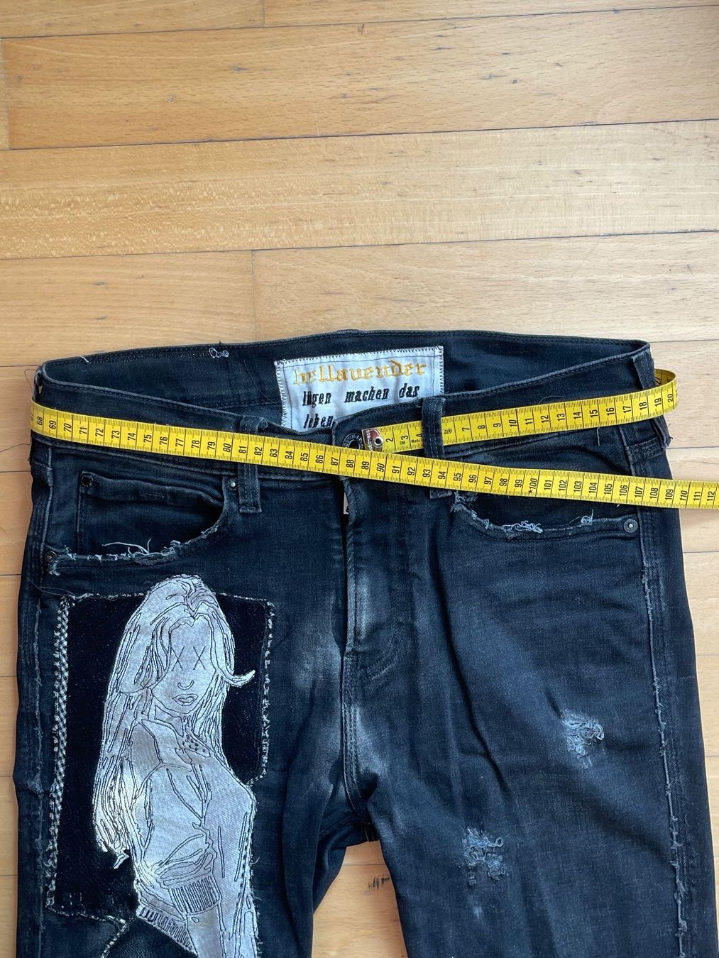 Jeans: Custom Embroidered Denim - Einzelstück! – Usato da Gockhausen venduto da max_t9mh 4