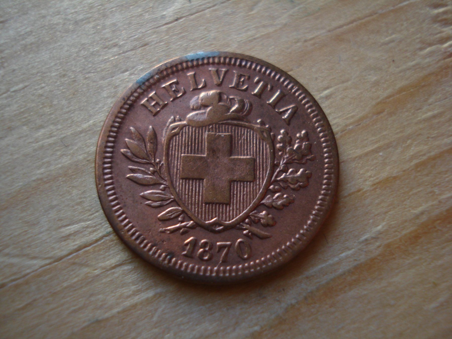Tutti le monete: (M) 1 Rappen  1870 – Usato da Erlach venduto da Net-Coins