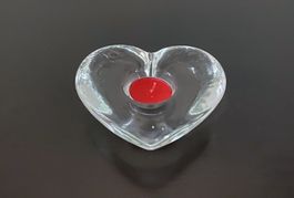 Herzlicht gross, Teelicht Herz 13,5 cm, von Glasi Hergiswil