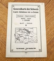 Generalkarte der Schweiz 1:250 000, Blatt II - Überdruck1916