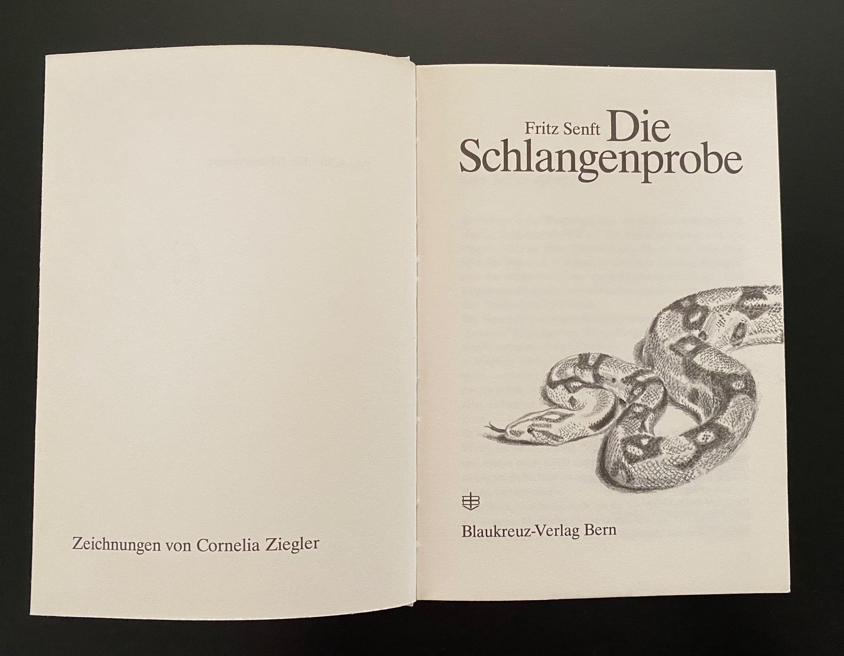 Libri: Die Schlangenprobe / Fritz Senft /  handsigniert – Usato da Nussbaumen AG venduto da schuba2000 3