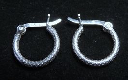 Silber 925 Creolen 14 mm