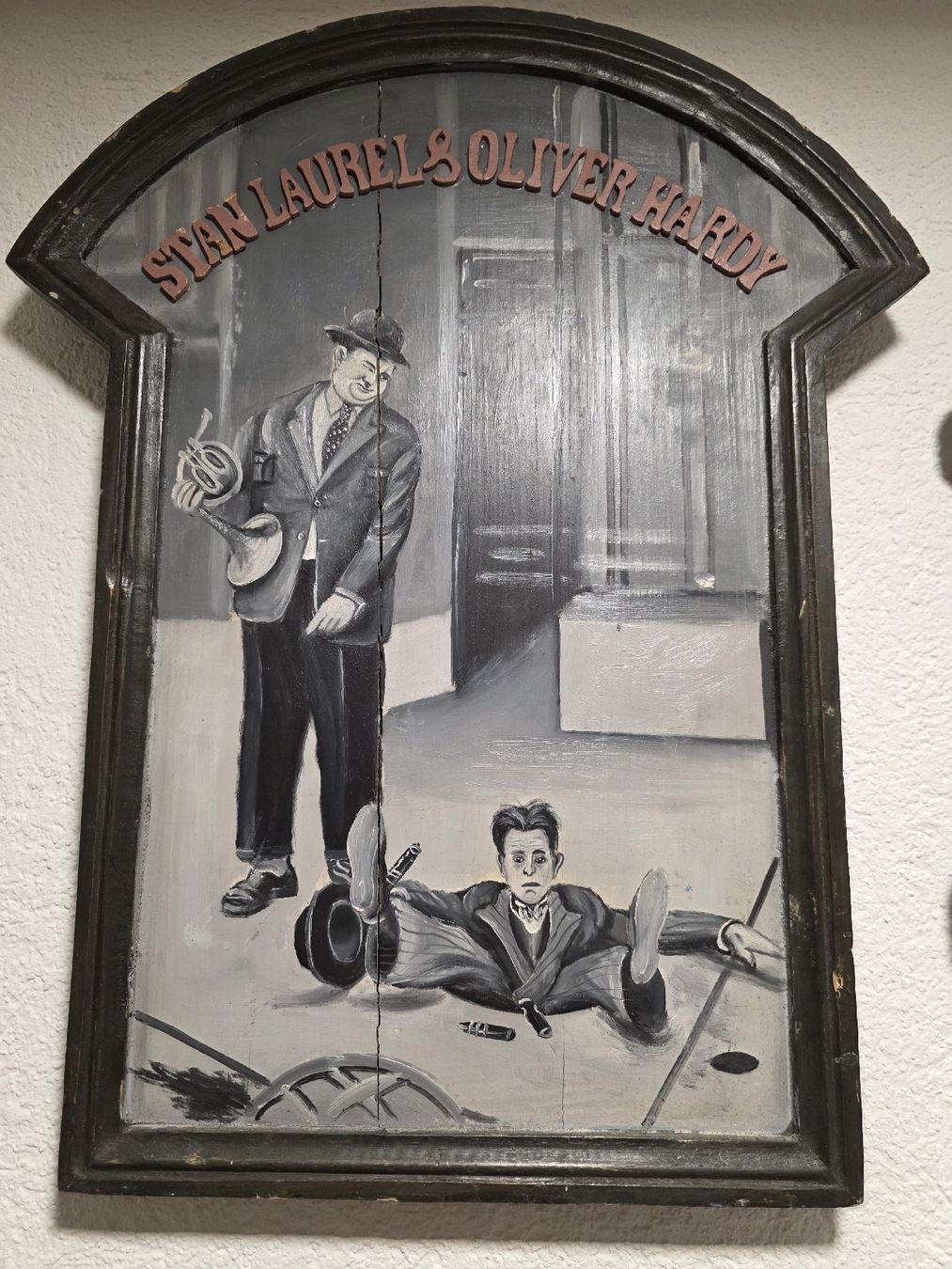 Foto & Immagini: Original Stan Laurel & Oliver Hardy Bild, Holz – Usato da Mümliswil venduto da Mizzi77