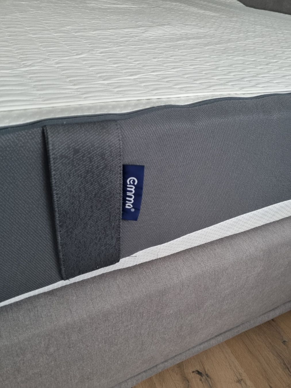 Livique Letti: Boxspringbett 160x200cm mit Matratze und Topper, Grau – Usato da St.Gallen venduto da Quad87 3