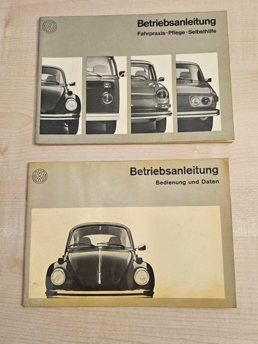 VW Dokumente: VW Käfer 1303 Betriebsanleitung, August 1972 – Gebraucht aus Reinach AG von 911356