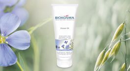 BIOKOSMA Duschöl Alpen-Lein Bio 200ml, NEU & OVP